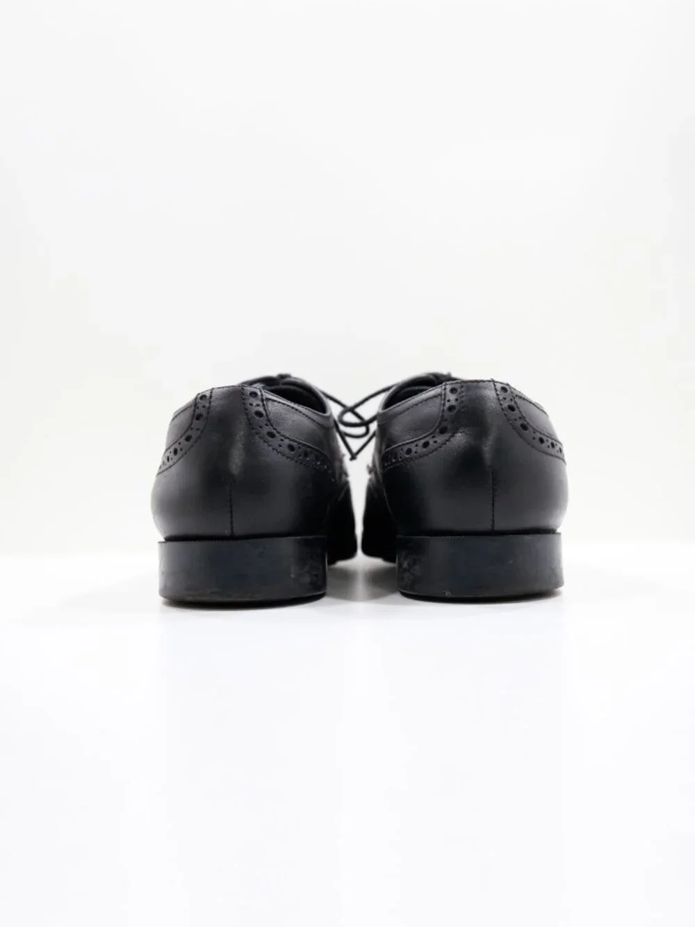 Cole Haan Grand OS Black Leather Wingtip Oxfords - 10 W